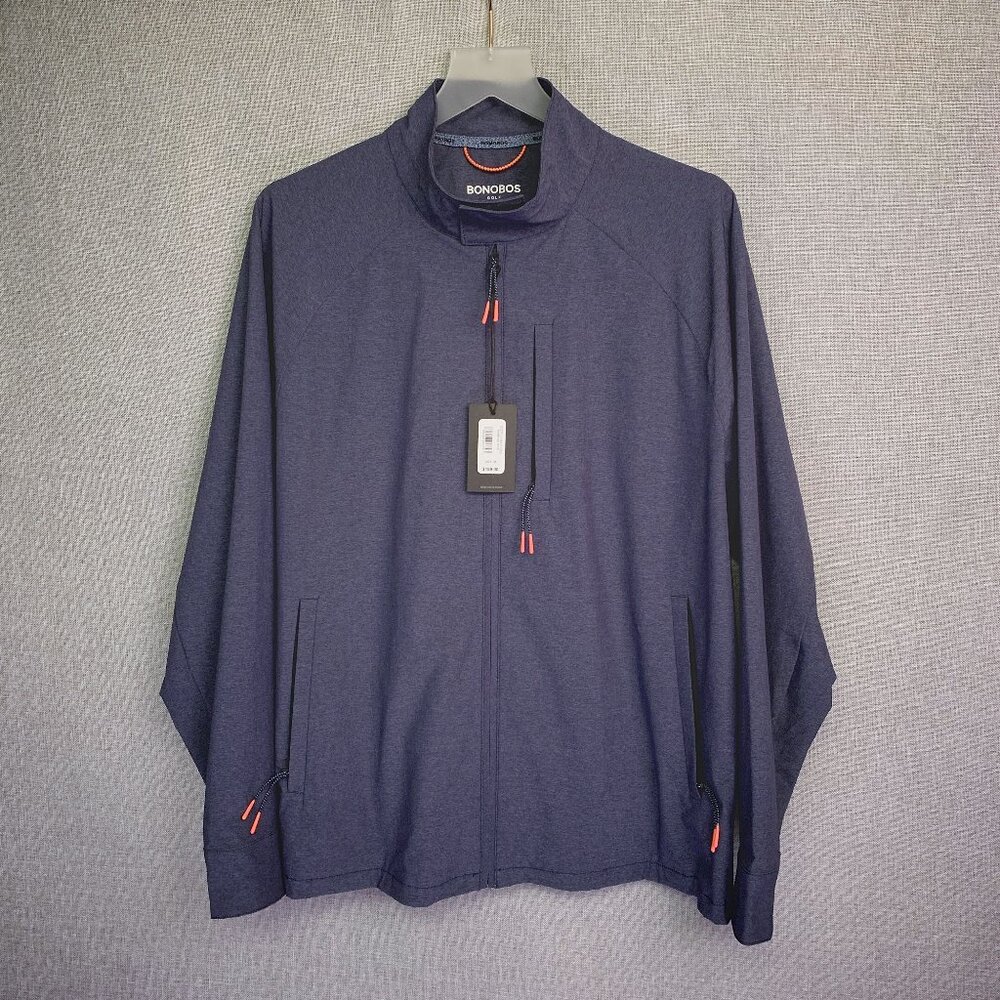 Bonobos Tour Harrington Golf Jacket Maritime Blue Medium NWT